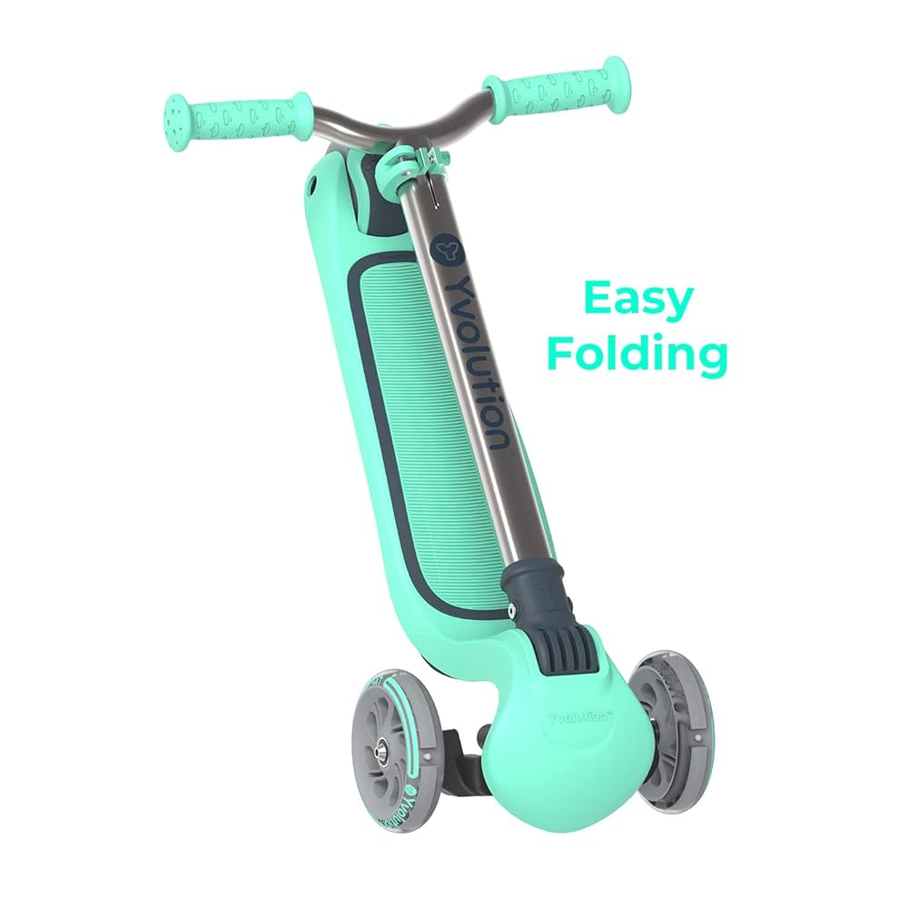 yvolution 3輪車&トレーニングバイク　キッズ用　未使用 YVOLUTION YGLIDER 3in1 キックスクーター グリーン ハンドル